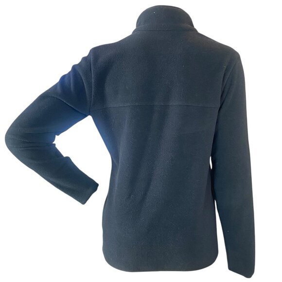 Columbia Benton Springs Half Snap Pullover Fleece Top Women's Sz S Black#67R - Picture 5 of 10
